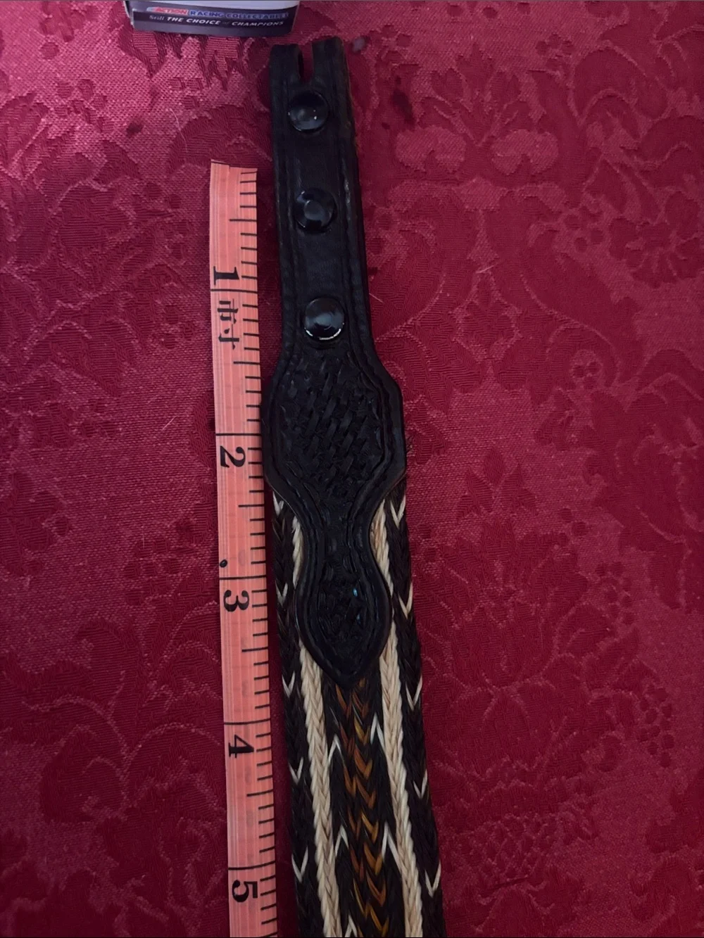 Handwoven Leather & Braided Belt in Black and Tan